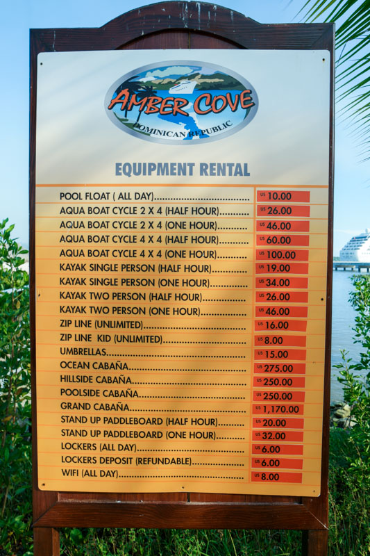 Amber Cove Pricing 