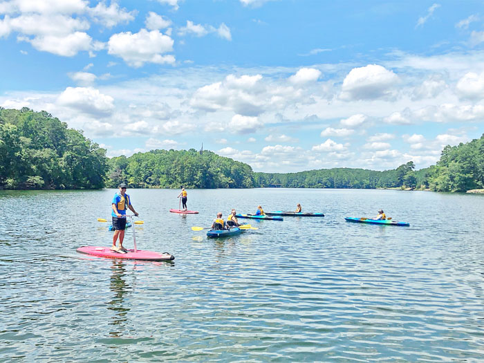 Paddle boarding