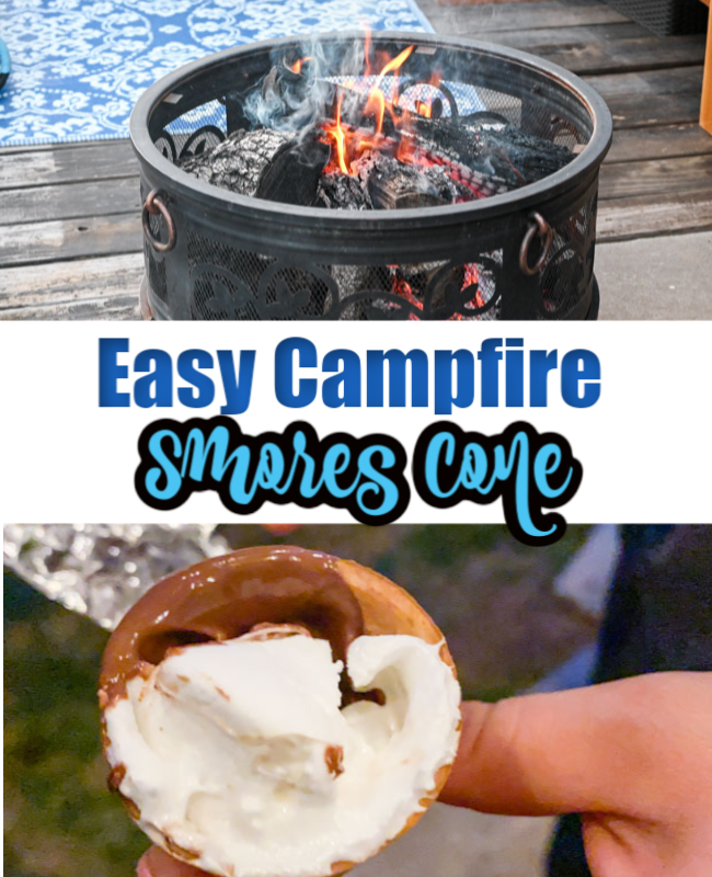 Campfire Desserts: S’mores Campfire Cones