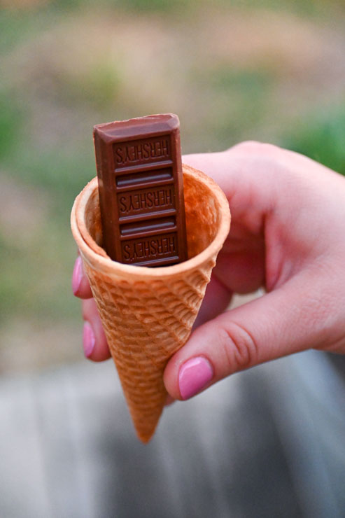 campfire cone chocolate