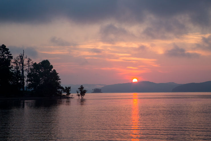 Beavers bend sunset