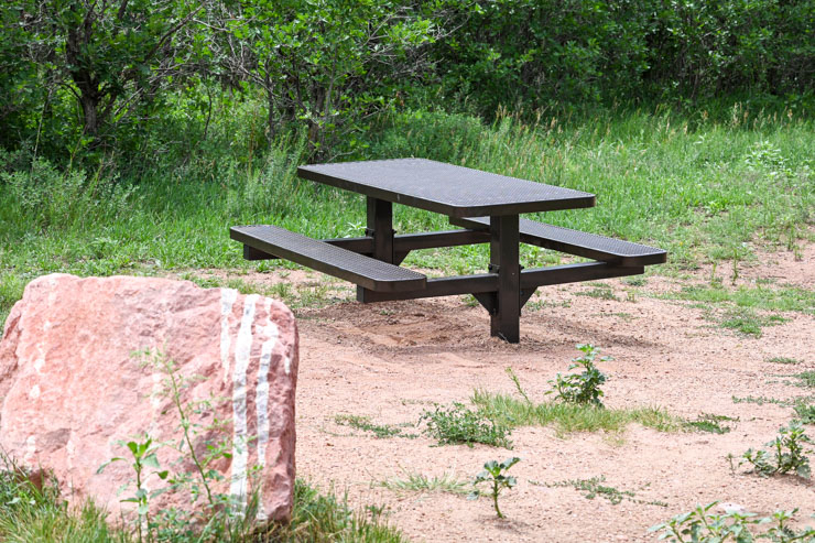 picnic tables