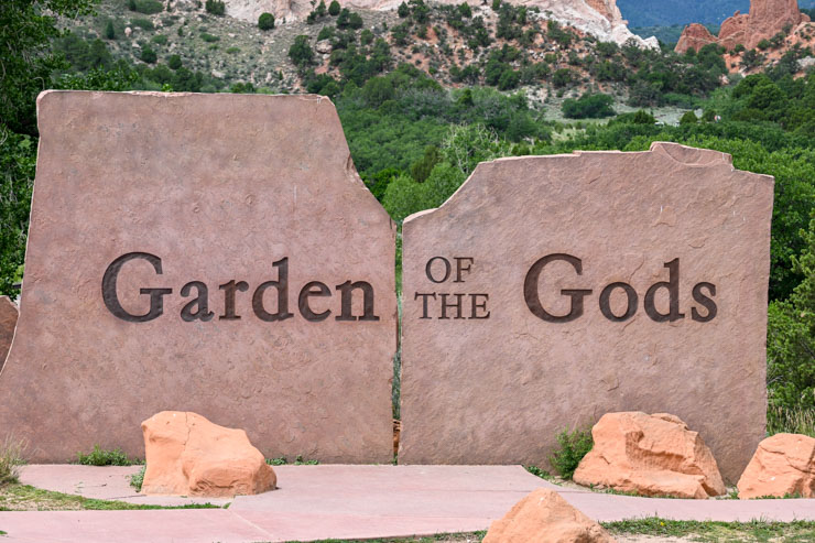 Garden of the Gods sign