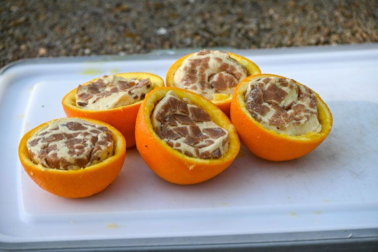 group of cinnamon roll oranges