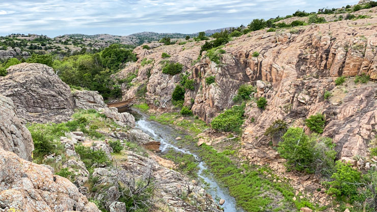 wichita Mountains gully