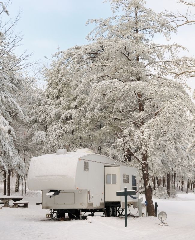 Camping in the winter