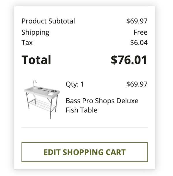 fishing table total