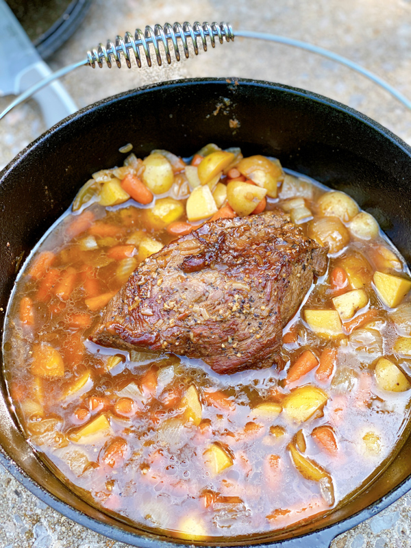 Dutch Oven Pot Roast Recipe » Campfire Foodie