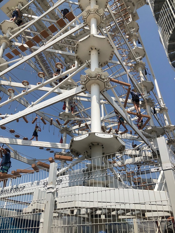 sky trail ropes course at riversport okc