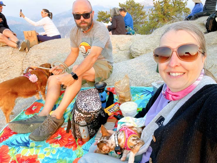 picnic at Glacier Point