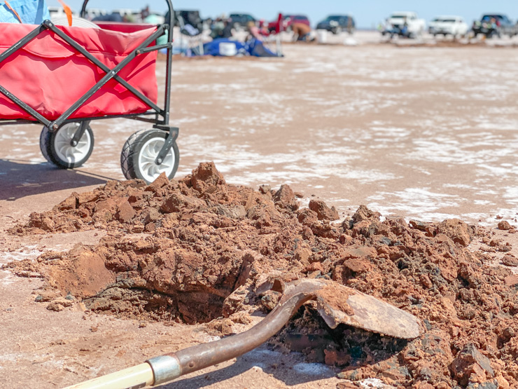 Great Salt Plains Crystal Digging Area Shovel