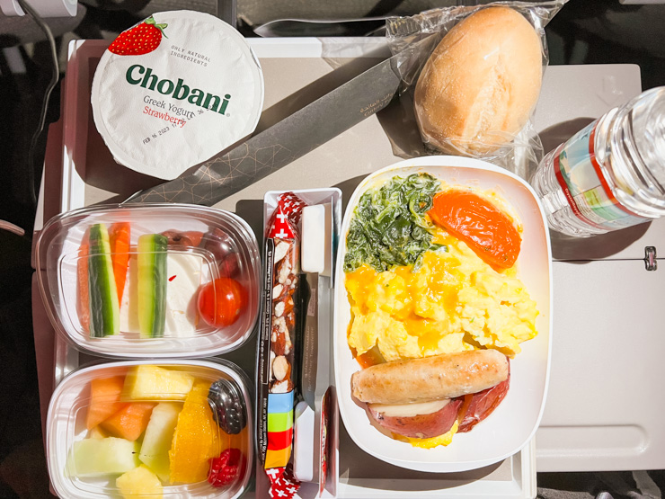 Emirates Airlines Economy Class Breakfast