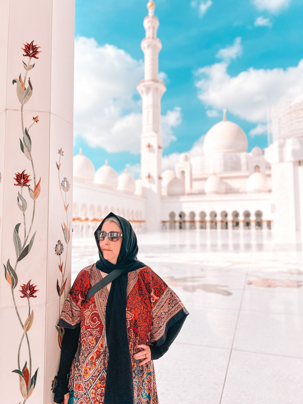 Shiek Zayed Mosque Melissa - What to Wear in Dubai as a Woman