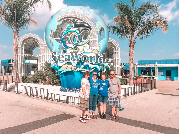 Sea World sign - Family Vacations in San Antonio