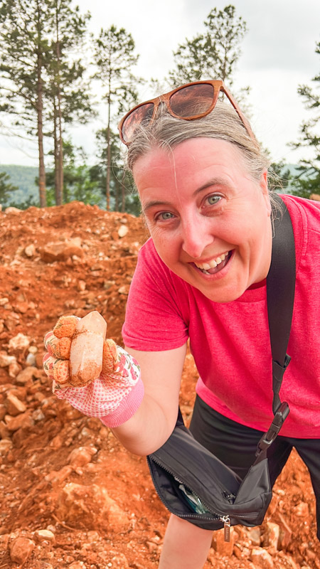 Treasure hunters delight in geodes