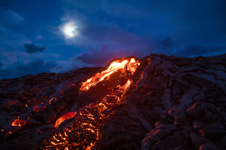 Hawaii Volcanoes National Park Lava Flow