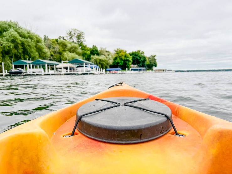 Kayaking on Lake Geneva - things to do in lake Geneva