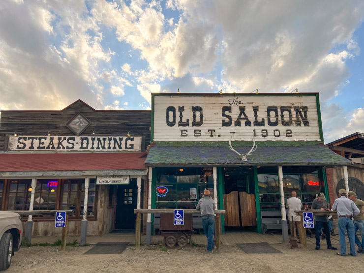 Picture of the Old Saloon in Emigrant, Montana.