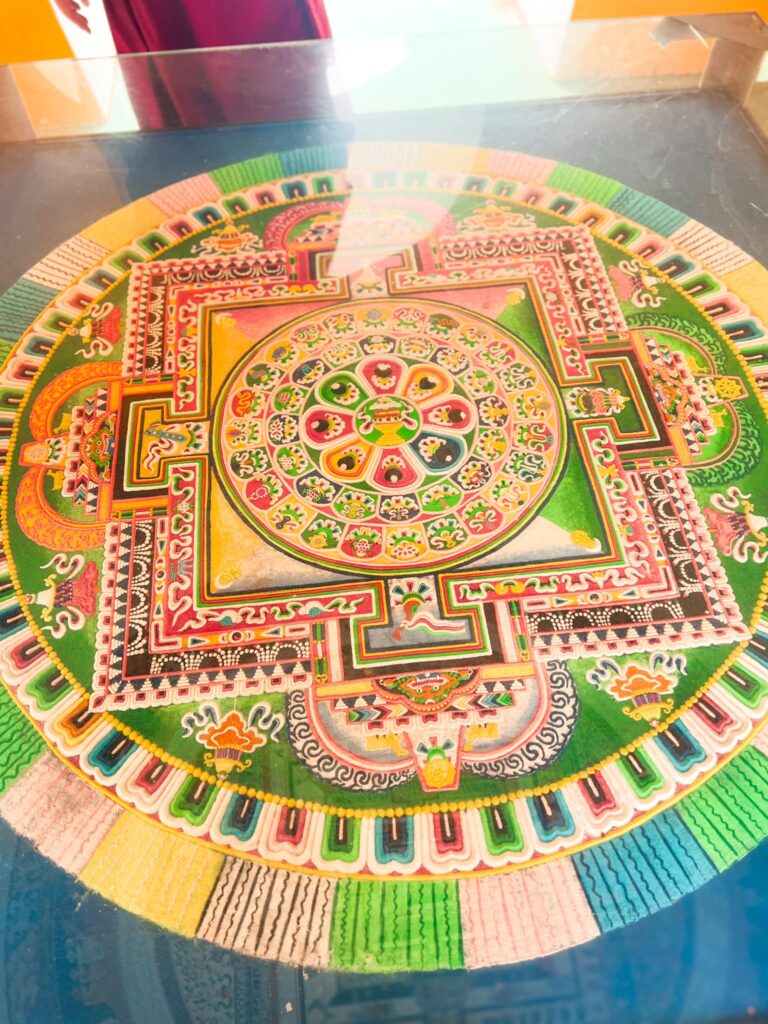 Tibetan Sand Art visitng Bloomington Indiana