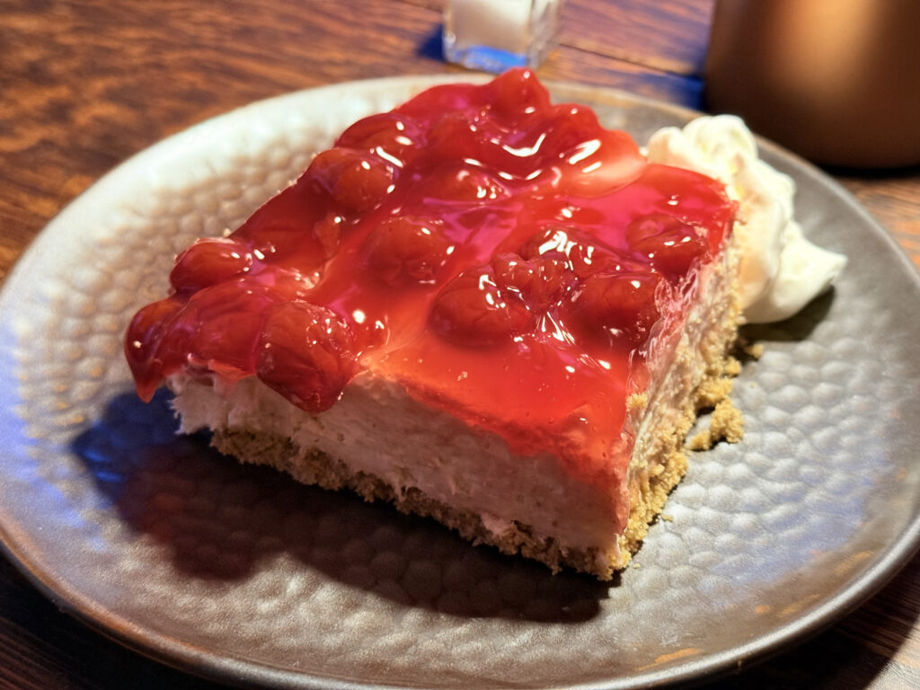 Cherry Cheesecake welcker's lounge door county