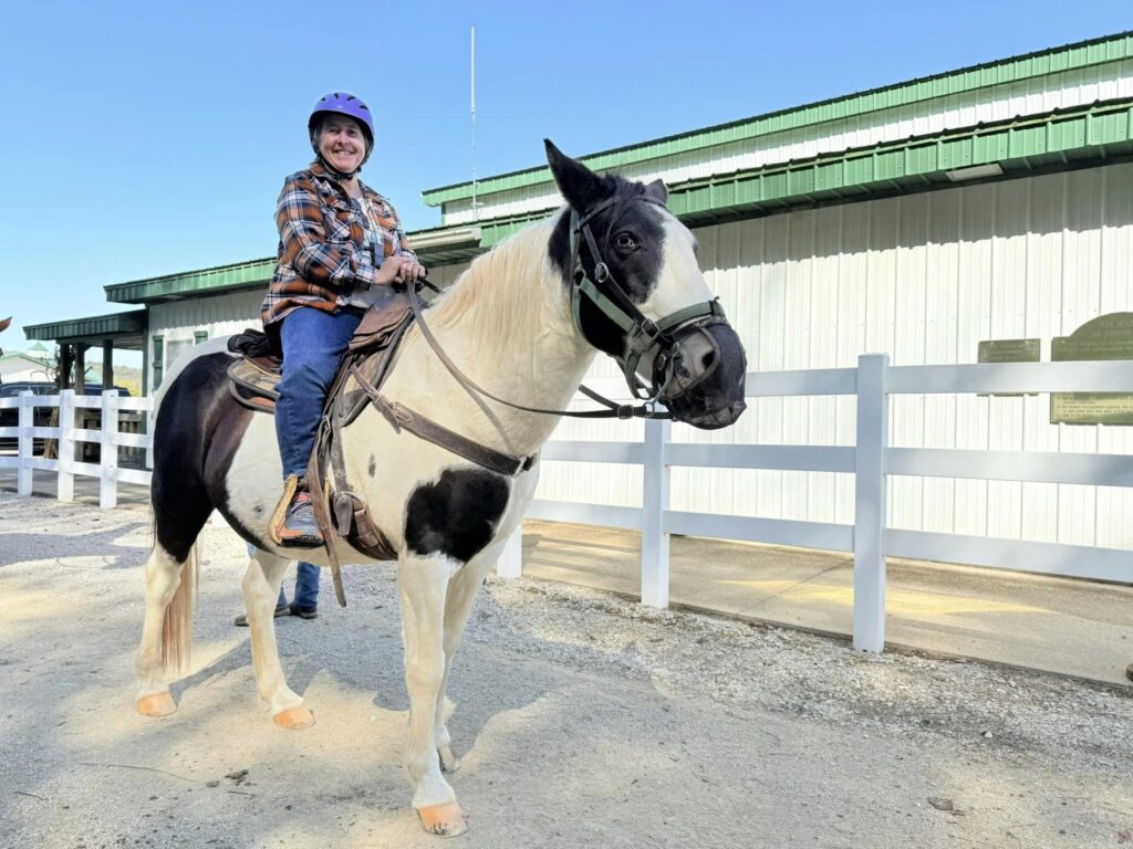 Melissa Riding Horse at French Lick Resort Stables  in Southern Indiana