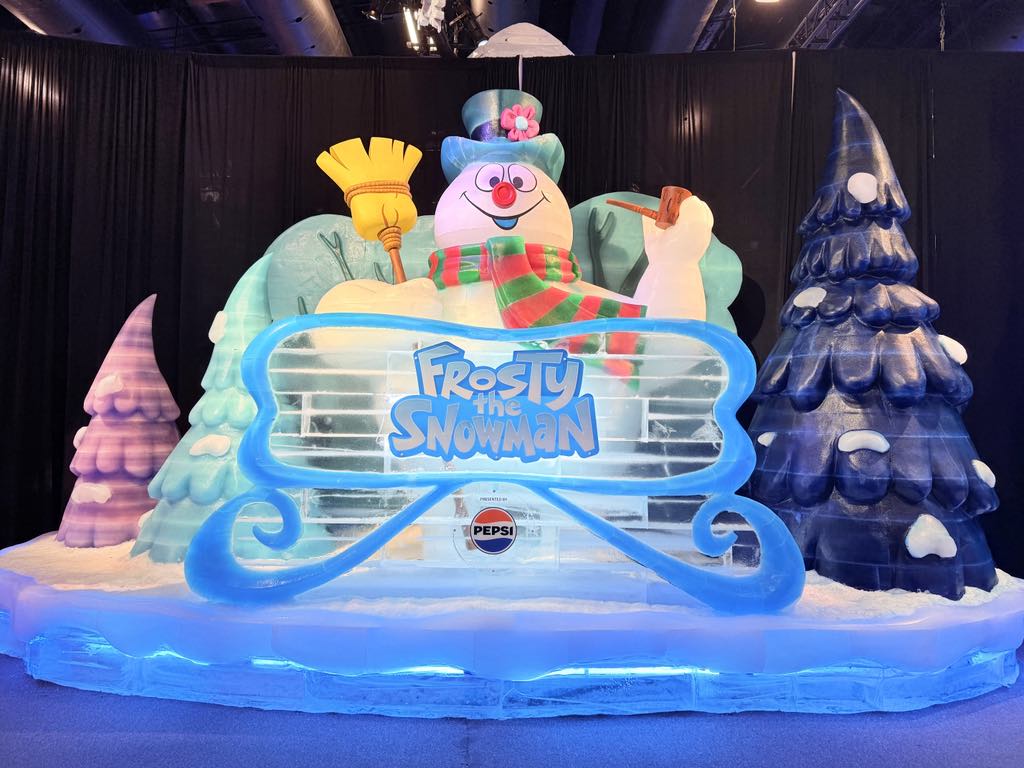 Entry to Frosty the Snowman at Gaylord Ice