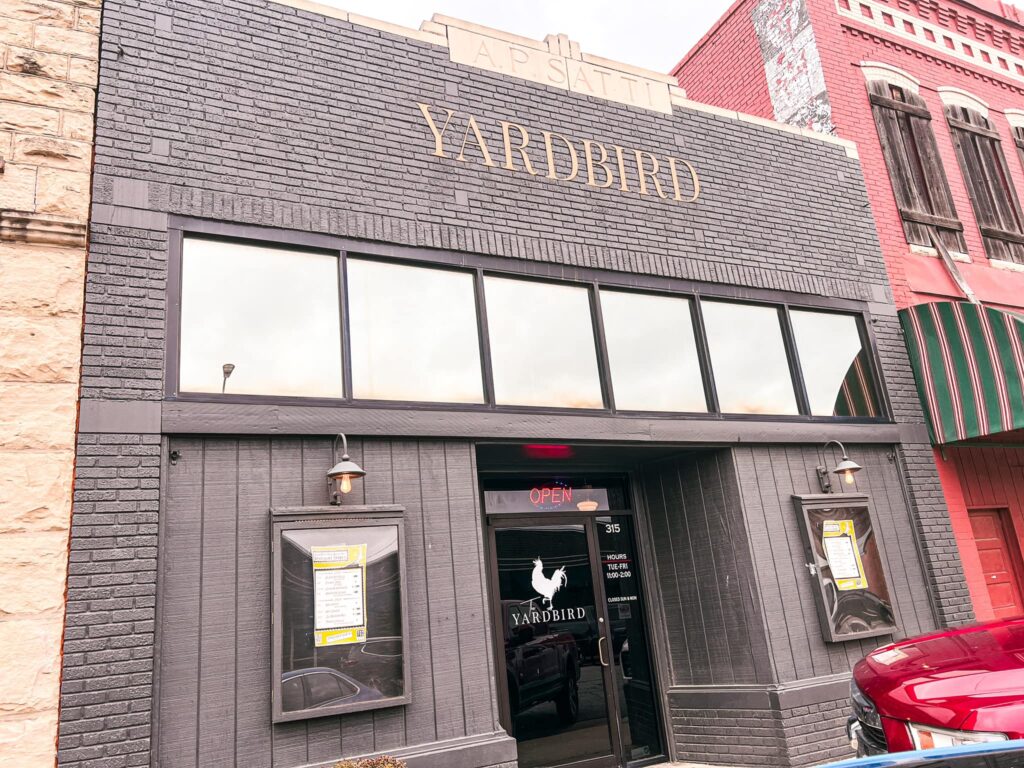 Yardbird Restaurant in McAlester Oklahoma