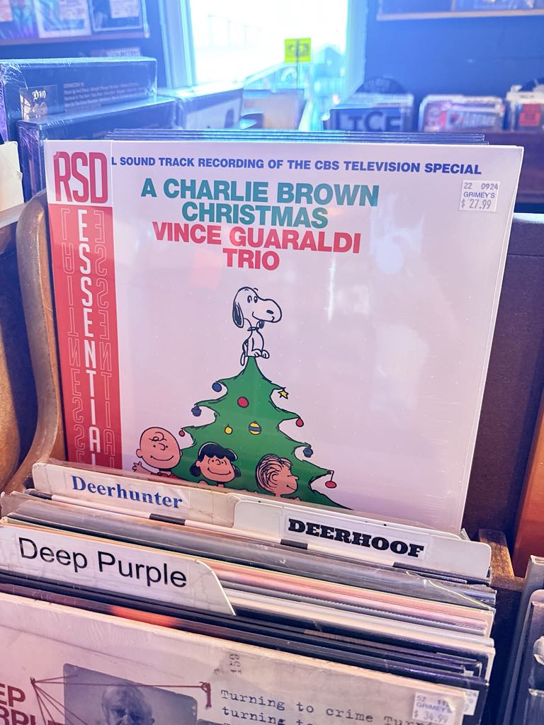 Charlie Brown Christmas Record at Grimey's this December  in Nashville.