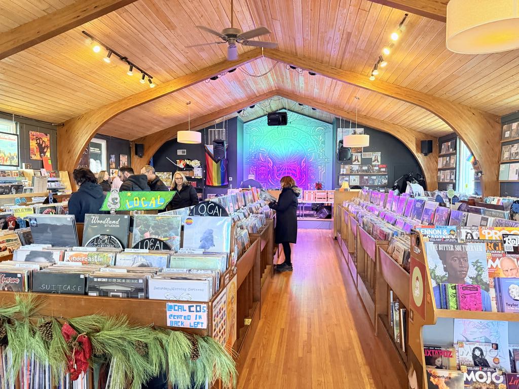 Grimeys Record Shop Nashville in December
