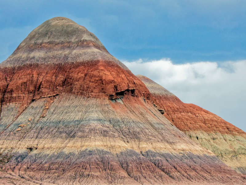 Teepee Formationin Painted Desert area of Petrified Forest National Park