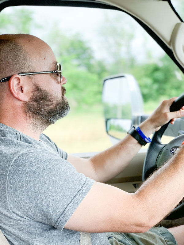 Daniel Driving Minnie Winnie RV