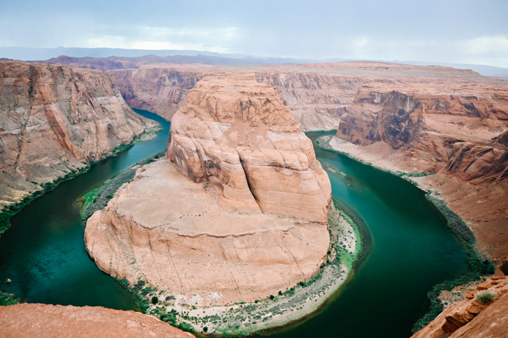 Horseshoe bend on our Arizona Road Trip