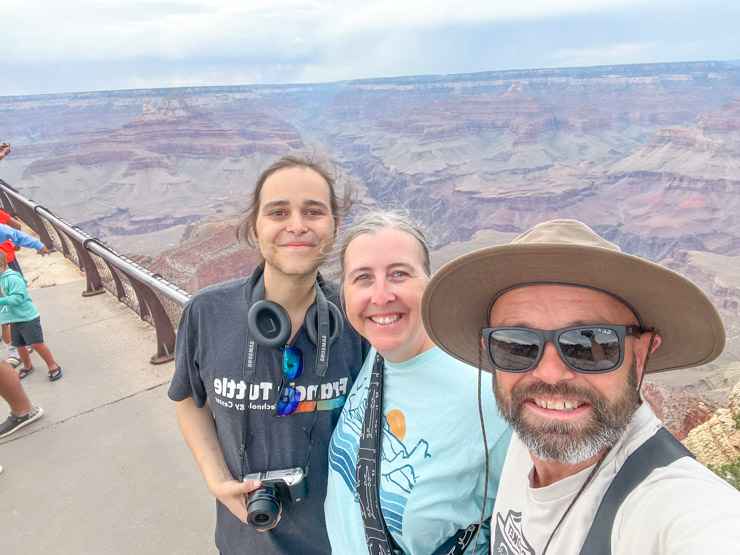 ryan family grand canyon on our Arizona Road Trip