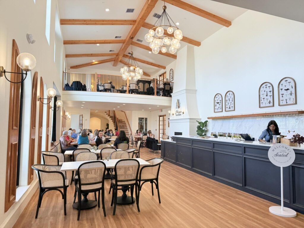 Adelphos Cellars Tasting area