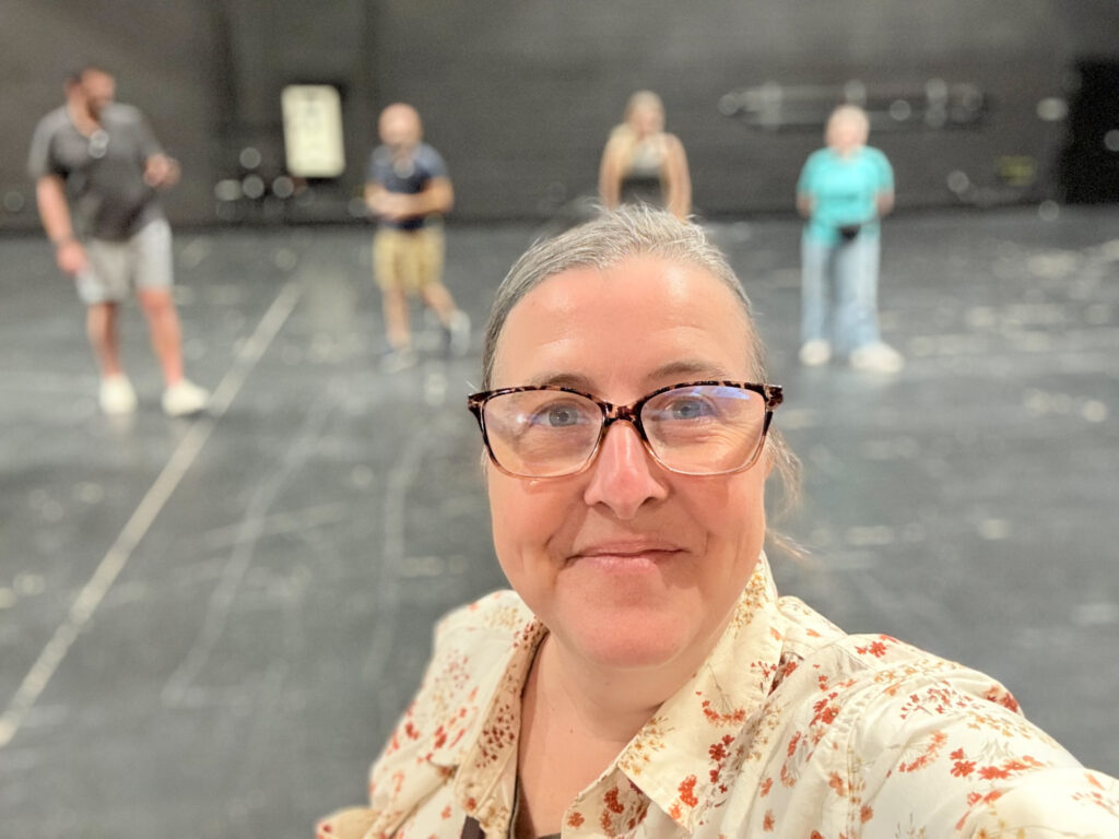Melissa at Buddy Holly Hall in Lubbock