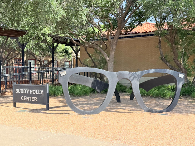 Buddy Holly Glasses Art Lubbock