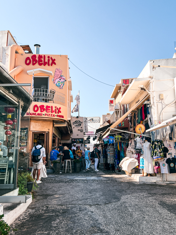 Santorini shopping