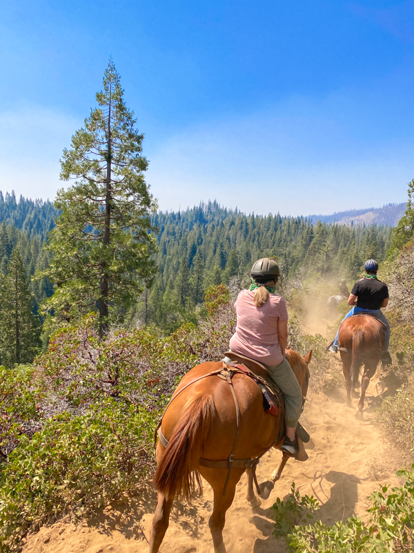 Melissa on horseback