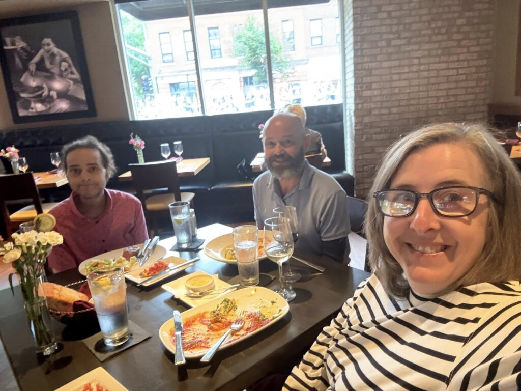 Family at Terza Ristorante in Rochester, Minnesota