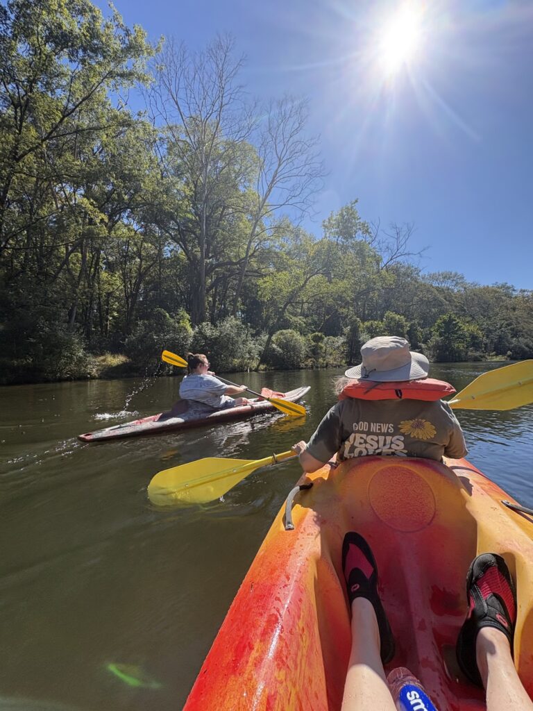 Kayaking at Beavers Bend