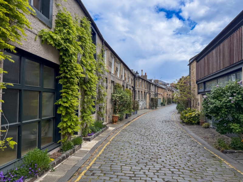 Circus Lane in Edinburgh