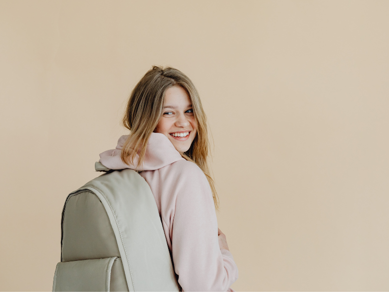 Teen with Backpack