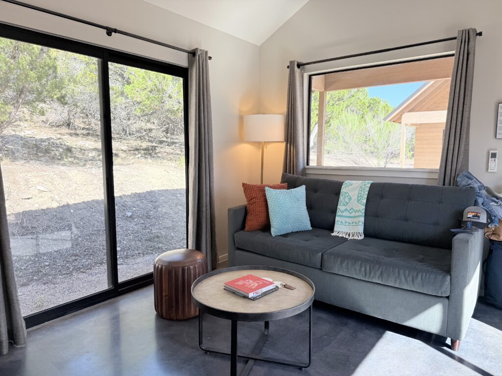 Our Lucky Arrow Resort cabin during the Plano Outdoors exhibition