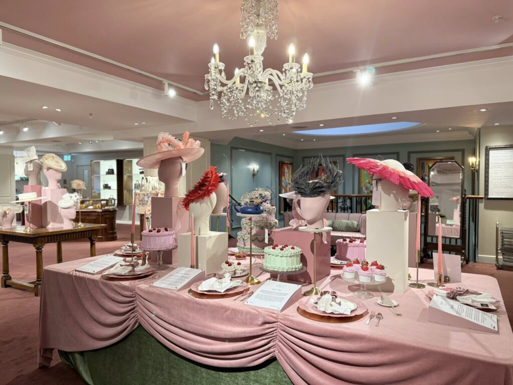 Fortnum & Mason display of hats