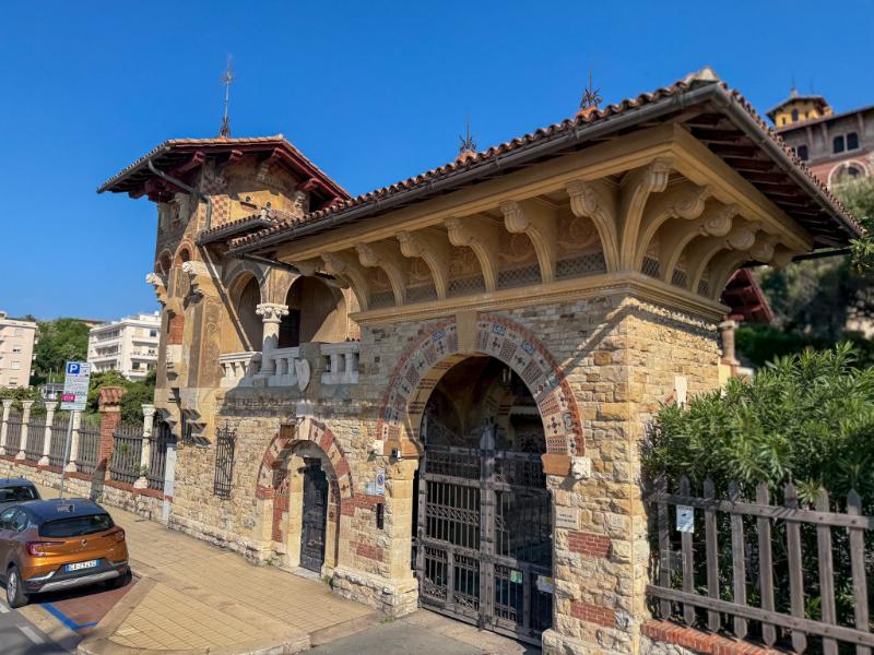 A historic villa designed by the architect Gino Coppedè in Genoa, Italy, located on Corso Italia.