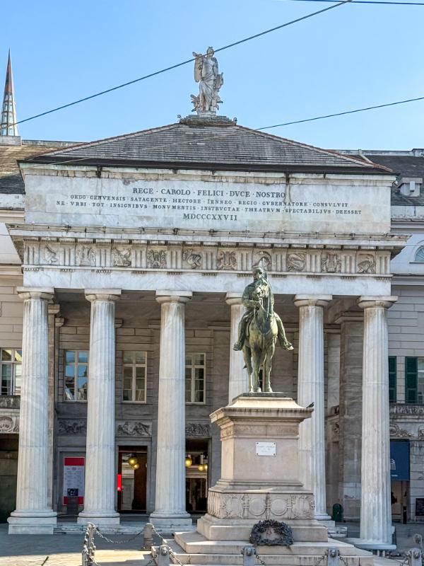 Teatro Carlo Felice, which is the principal opera house in Genoa, Italy.