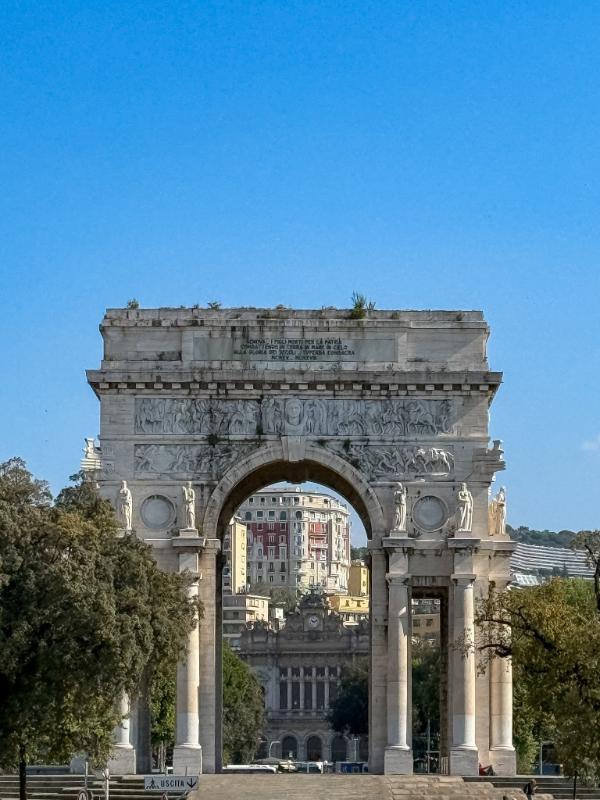  Arco della Vittoria (Arch of Victory) in Genoa, Italy. 