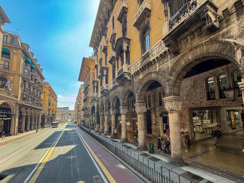 Genoa Via XX Settembre shopping area