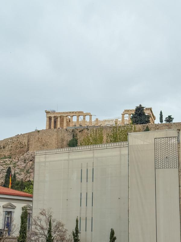View of the Acropolis of Athens