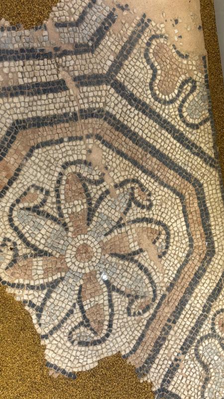 Mosaic floor fragments
